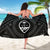 Guam Sarong - Guam Seal With Polynesian Tattoo Style (Black) - Polynesian Pride