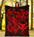 Polynesian Hawaii All Over Premium Blanket - Kanaka Maoli Red Turtle - Polynesian Pride