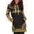 French Polynesia Women's Hoodie Dress - Polynesian Gold Chief - Polynesian Pride