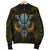 Hawaii Wild Boar Kamapua'a Men's Bomber Jacket - Yellow - Hawaiian Mythology Style - Polynesian Pride