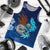 American Samoa Polynesian Men's Tank Top - Blue Polynesian Eagle Blue - Polynesian Pride