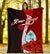 Guam Polynesian Custom Personalised Premium Blanket - Coat Of Arm With Hibiscus - Polynesian Pride