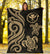 Polynesian Hawaii Premium Blanket - Gold Tentacle Turtle - Polynesian Pride