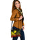 CNMI Custom Personalised Shoulder Handbag - Humpback Whale with Tropical Flowers (Yellow) - Polynesian Pride