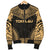 Tokelau Polynesian Chief Men's Bomber Jacket - Gold Version - Polynesian Pride