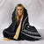 Hawaii Turtle Hibicus Hooded Blanket - White - Frida Style - Polynesian Pride