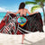 Guam Sarong - Tribal Flower Special Pattern Red Color - Polynesian Pride