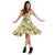 Hawaii Tropical Flamingo Yellow Midi Dress - Polynesian Pride