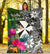 Wallis and Futuna Premium Blanket - Turtle Plumeria Banana Leaf - Polynesian Pride