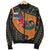 Samoa Men's Bomber Jacket - Polynesian Hook And Hibiscus (Nude) - Polynesian Pride