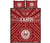 Tahiti Quilt Bed Set - Tahiti Seal In Polynesian Tattoo Style (Red) - Polynesian Pride