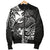 Polynesian Wallis and Futuna Men's Bomber Jacket - White Shark Polynesian Tattoo - Polynesian Pride