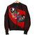 Yap Men's Bomber Jacket - Polynesian Hook And Hibiscus (Red) - Polynesian Pride