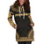 Pohnpei Women's Hoodie Dress - Polynesian Gold Chief - Polynesian Pride