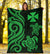 Wallis and Futuna Premium Blanket - Green Tentacle Turtle - Polynesian Pride