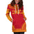 Papua New Guinea Women's Hoodie Dress - Polynesian Flag Chief - Polynesian Pride