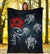 Hawaii Ohana Turtle Hibiscus Galaxy Premium Blanket - Polynesian Pride