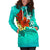 Tonga Women's Hoodie Dress - Tropical Flowers Style - Polynesian Pride