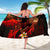 Guam Polynesian Sarong - Plumeria Flowers And Waves - Polynesian Pride