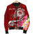 FSM Custom Personalised Men's Bomber Jacket - Turtle Plumeria (Red) - Polynesian Pride