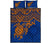 Marshall Islands Polynesian Quilt Bed Set - Marshall Islands Flag & Blue Turtle Hibiscus - Polynesian Pride