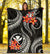 Polynesian Hawaii Premium Blanket - Black Plumeria - Polynesian Pride