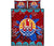 Tahiti Polynesian Quilt Bed Set - Tahiti Flag Art - Polynesian Pride