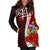 Solomon Islands Polynesian Hoodie Dress - Coat Of Arm With Hibiscus - Polynesian Pride