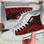 Cook Islands High Top Canvas Shoe - Red Tentacle Turtle - Polynesian Pride