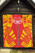 Marquesas Islands Premium Quilt - Marquesas Islands Tiki Face Polynesian Yellow Tattoo - Polynesian Pride