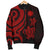 Nauru Men's Bomber Jacket - Red Tentacle Turtle - Polynesian Pride