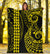 Hawaii Kakau Yellow Polynesian Premium Blanket - Polynesian Pride