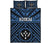 Kosrae Quilt Bed Set - Kosrae Flag In Polynesian Tattoo Style (Blue) - Polynesian Pride