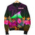 Tokelau Men's Bomber Jacket - Summer Hibiscus - Polynesian Pride