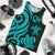 Tonga Men's Tank Top - Turquoise Tentacle Turtle Turquoise - Polynesian Pride