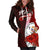 Niue Polynesian Hoodie Dress - Coat Of Arm With Hibiscus - Polynesian Pride