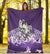 Maori Manaia The Blue Sea Premium Blanket, Purple - Polynesian Pride