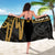 Hawaii Sarong - Kanaka Maoli With Polynesian Pattern In Heartbeat Style (Gold) - Polynesian Pride