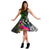 Kosrae Midi Dress - Turtle Plumeria Banana Leaf - Polynesian Pride