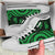 New Caledonia High Top Canvas Shoes - Green Tentacle Turtle - Polynesian Pride