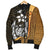 Yap Micronesia Men's Bomber Jackets Gold - Turtle With Hook - Polynesian Pride