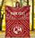 Tonga Personalised Premium Blanket - Tonga Seal With Polynesian Tattoo Style (Red) - Polynesian Pride