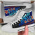 Cook Islands High Top Shoes Blue - Vintage Tribal Mountain - Polynesian Pride