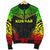 Kosrae Polynesian Chief Women'S Bomber Jacket - Reggae Version - Polynesian Pride