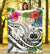 Polynesian Samoa Premium Blanket - Summer Plumeria (White) - Polynesian Pride