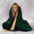 Kanaka Hooded Blanket - Green - Frida Style - Polynesian Pride