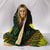 Kanaka Maoli (Hawaiian) Hooded Blanket, Polynesian Plumeria Banana Leaves Reggae - Polynesian Pride