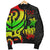 Fiji Polynesian Men Bomber Jacket - Reggae Tentacle Turtle Crest - Polynesian Pride