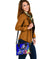 Hawaii Polynesian Shoulder Handbag - Hawaii Seal With Turtle Plumeria (Blue) - Polynesian Pride