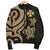 Wallis and Futuna Men's Bomber Jacket - Gold Tentacle Turtle - Polynesian Pride